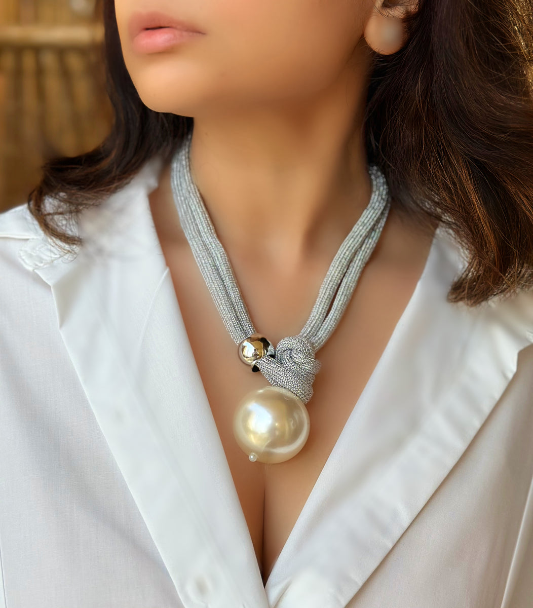 モードに使える☆JAMIRAY KNOTS PEARL NECKLACE モードに使える☆JAMIRAY KNOTS PEARL NECKLACE