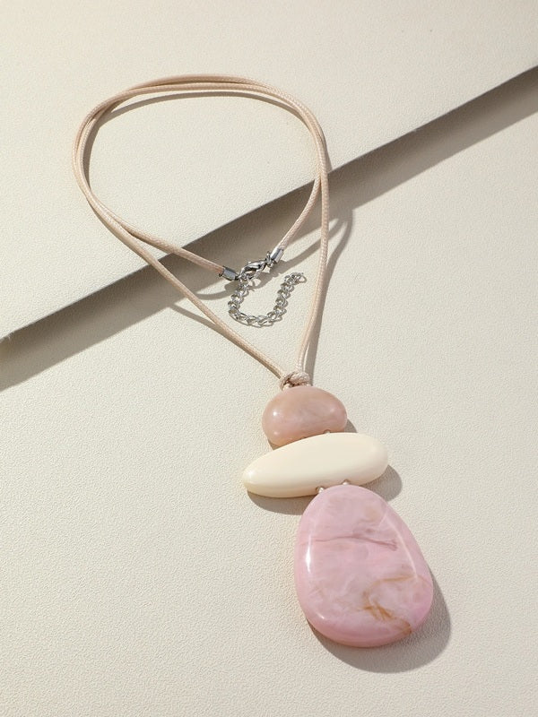 Blush Pebble Pop Necklace