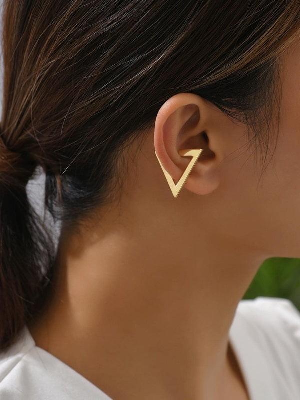 The Golden V-Hug Cuff - Right Ear - Single Piece