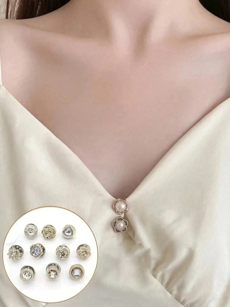 No-Peep Bling Buttons- Set of 10