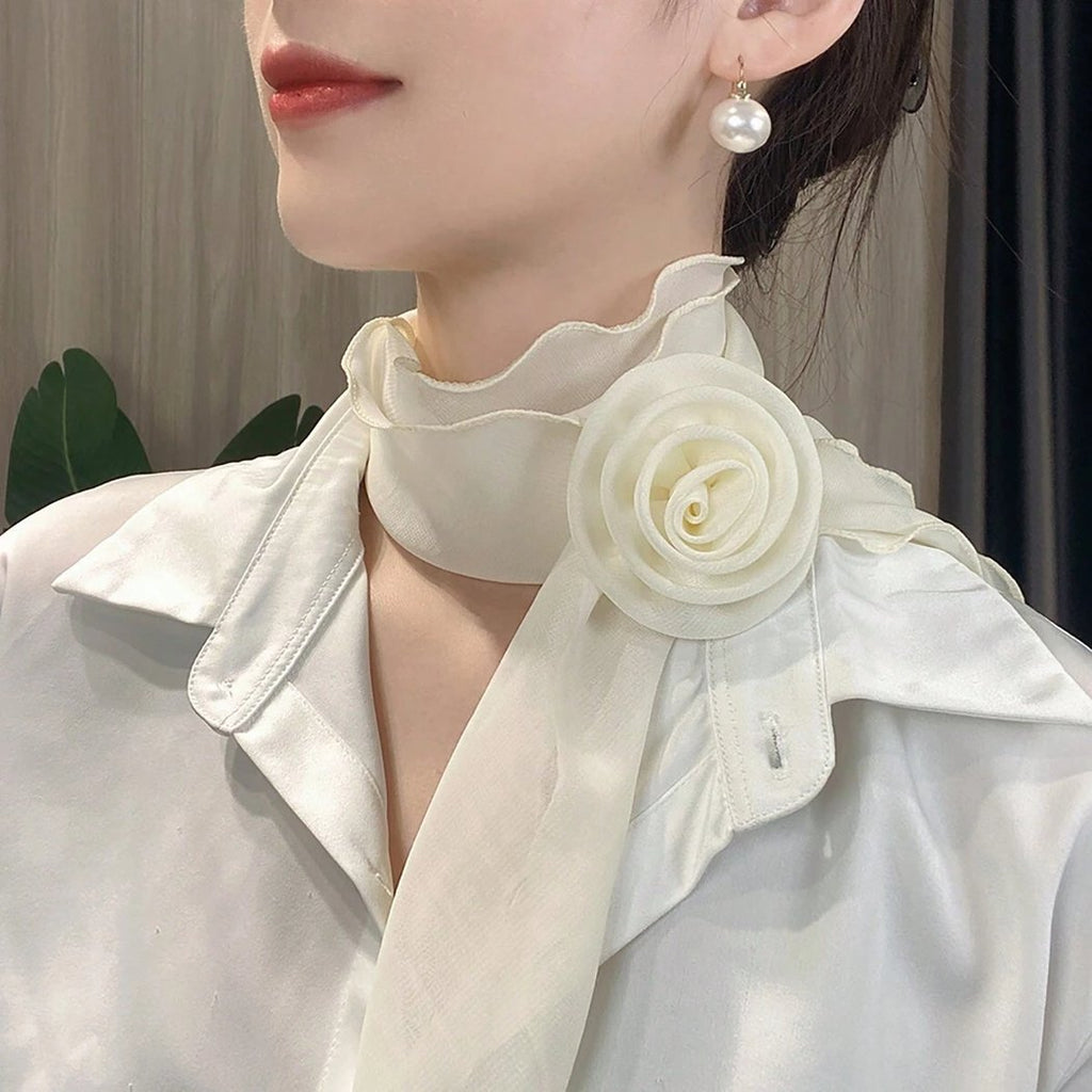 Ivory Whisper Clip Scarf