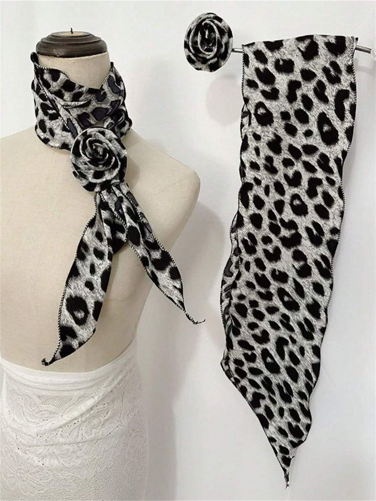 Monochrome Maven Scarf Set