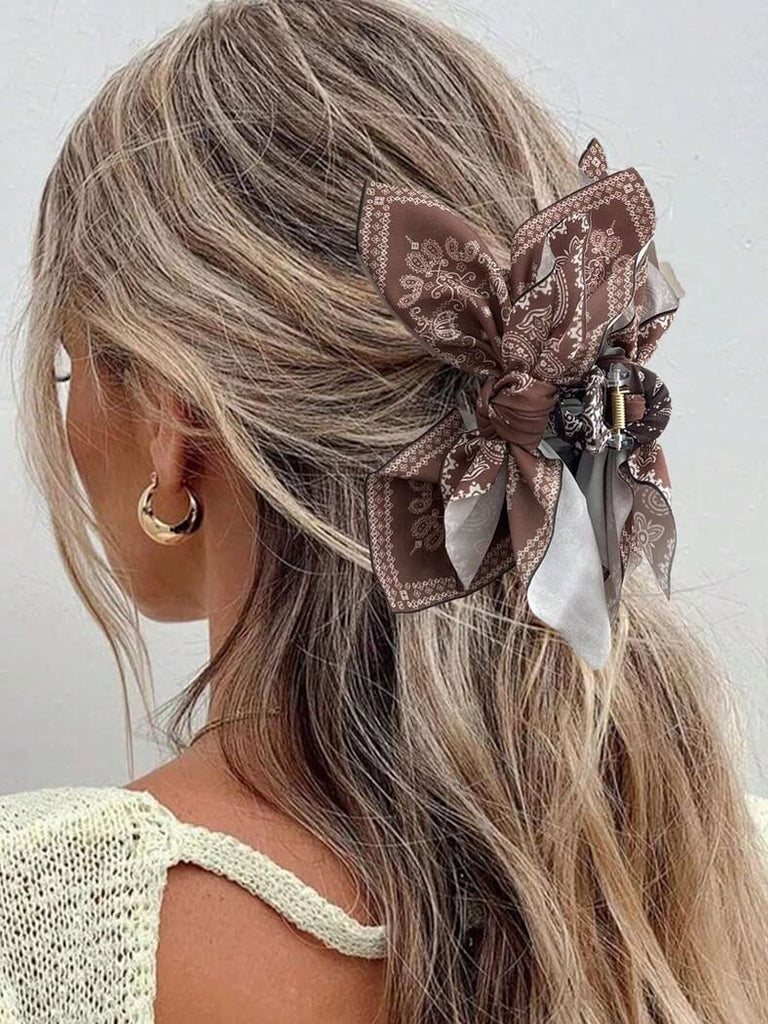 Bandana Bloom Bow Clip