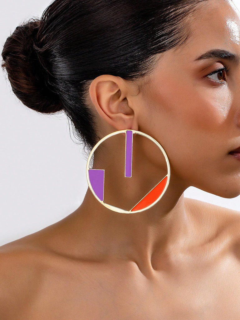 Pop Enamel Hoops