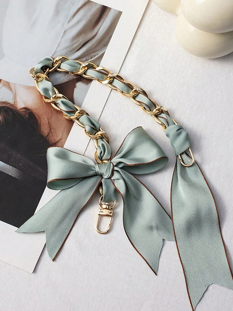 Sage Ribbon Charm Chain - Green