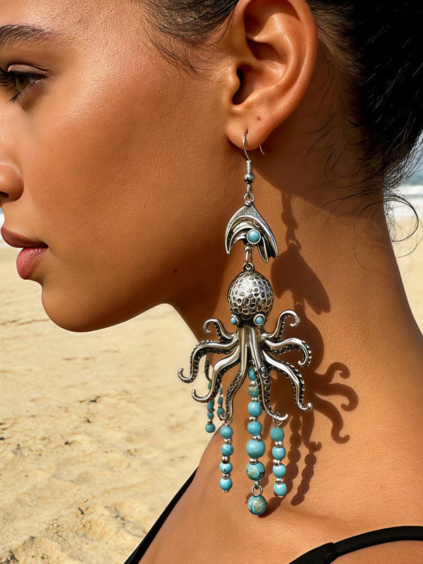 Octo-Turquoise Rain Dangles