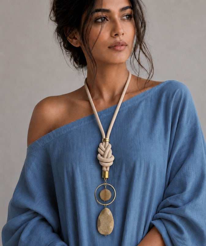 Knotty Stone Charm Statements - Semi Precious