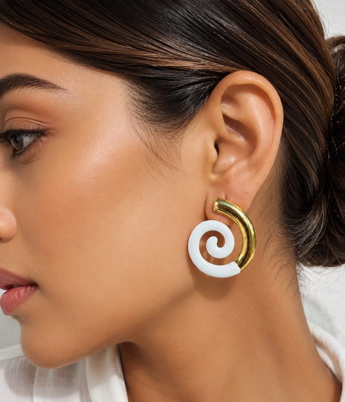 Spiral Crush Studs
