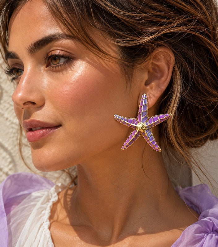Lavender Starlet Studs