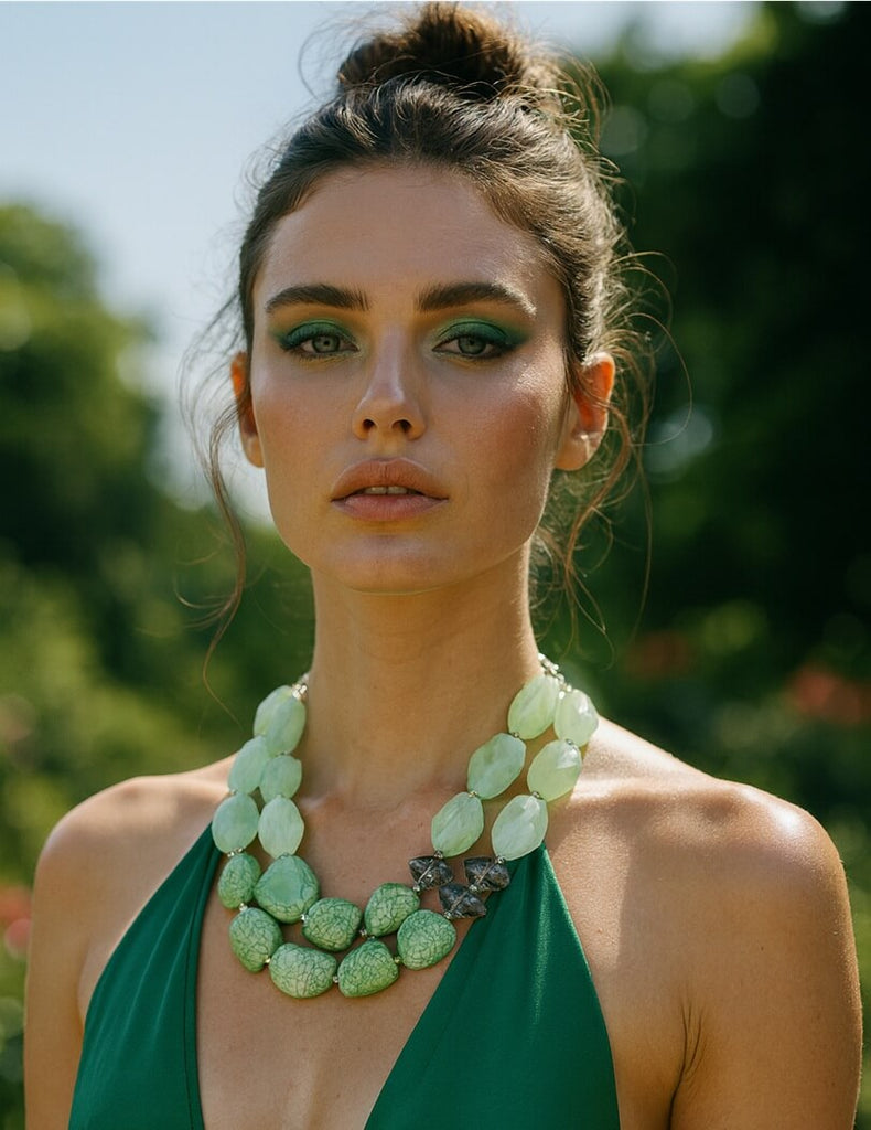 Chunky Crystal & Resin Beaded Neckhuggers