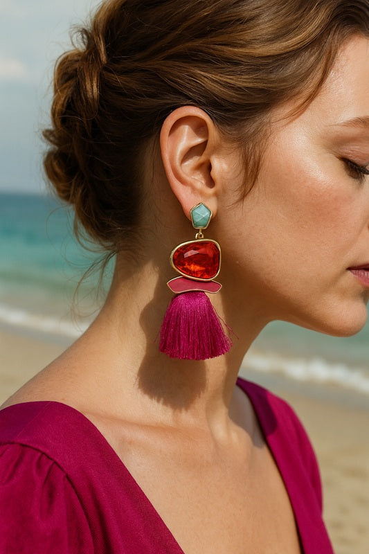 Electric Sunset Fringe Drops