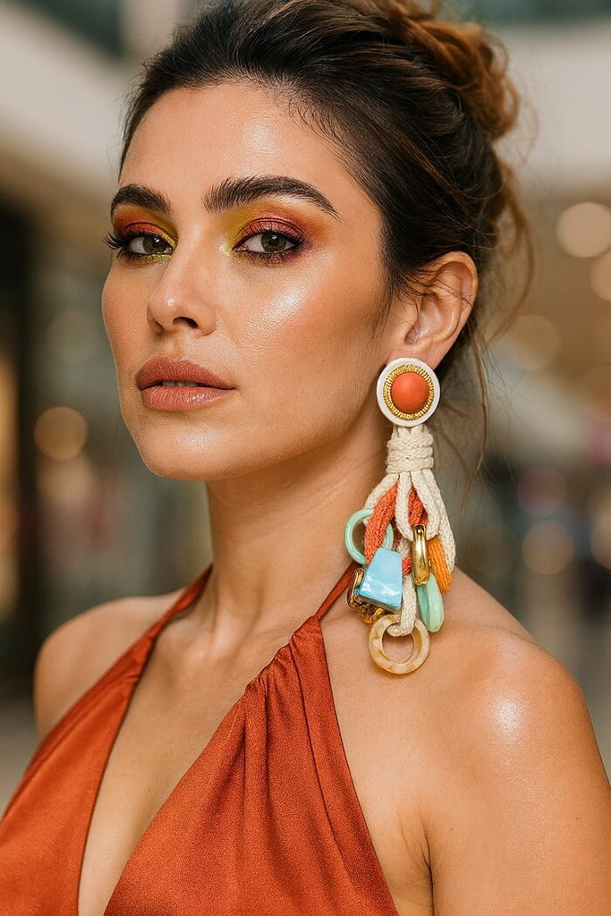 Boho Cascade Statement Danglers