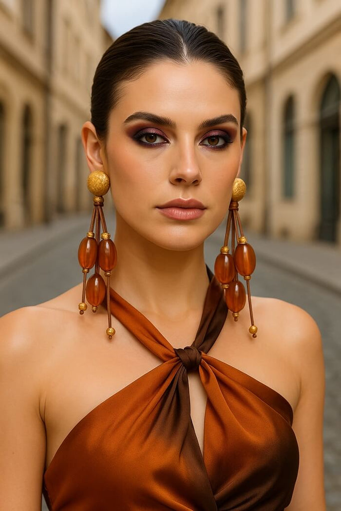 Amber Drape Drops