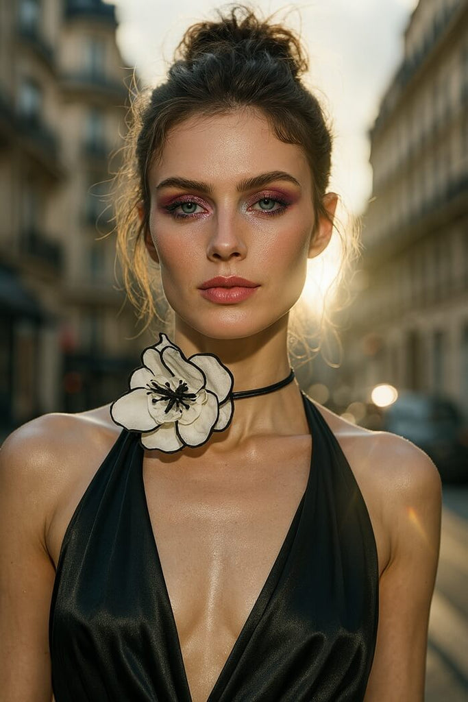 Blooming Elegance Tie-Up Choker
