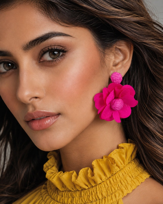 Pink Pop Bloom Earrings