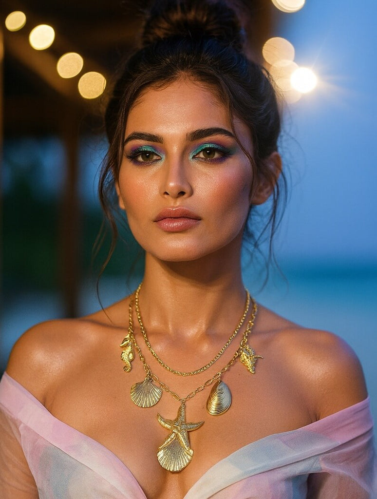 Seashell Treasure Charms Necklace