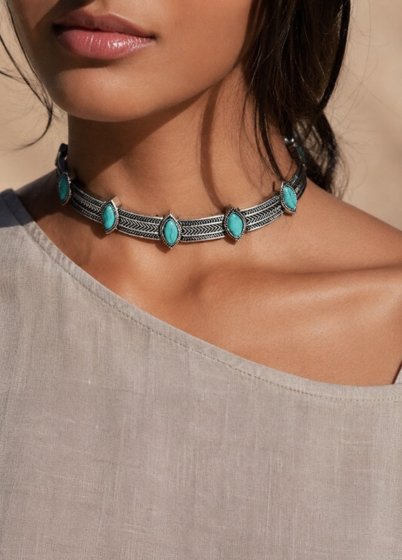 Turquoise Arrow Choker