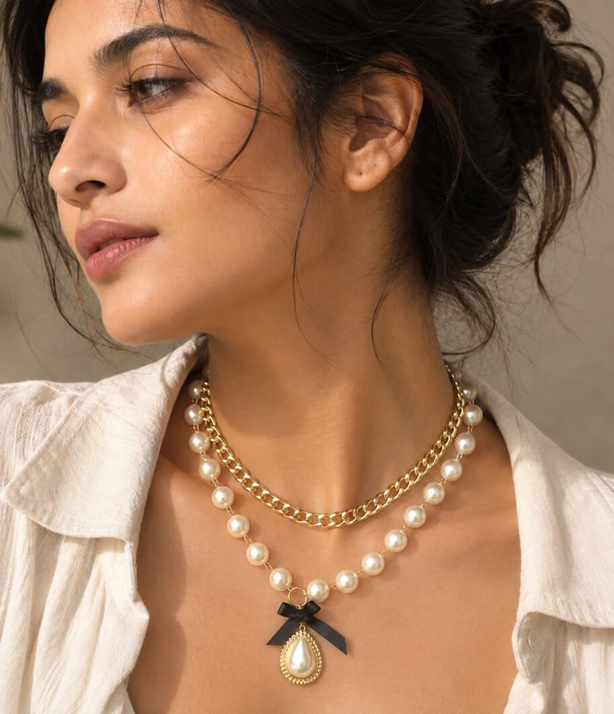 2 in 1 Necklaces - Parisian Grace Pearls