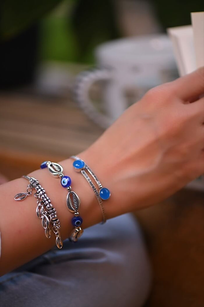 Azure Talisman Bracelet Stack