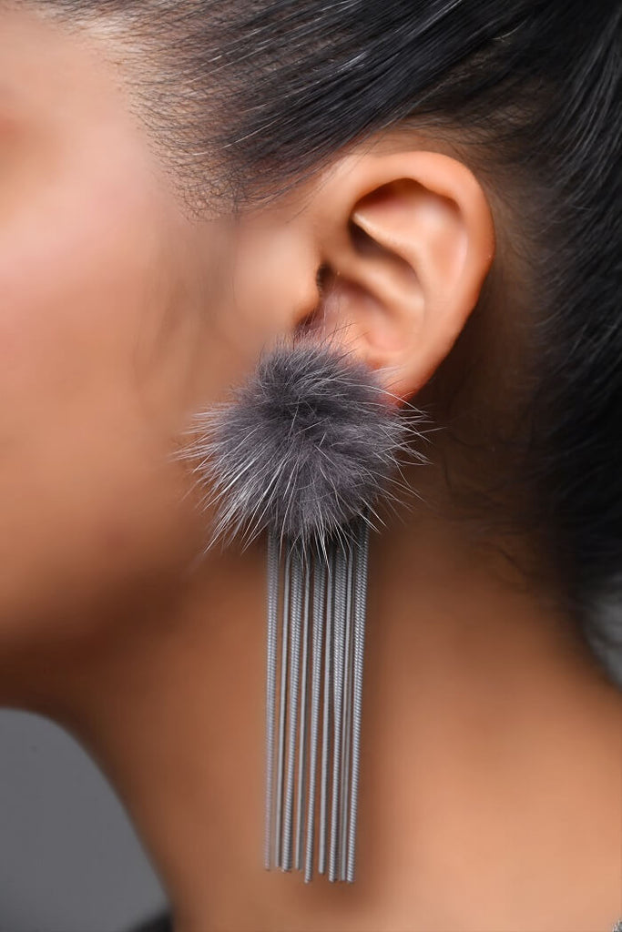 Feathered Fringe Earrings