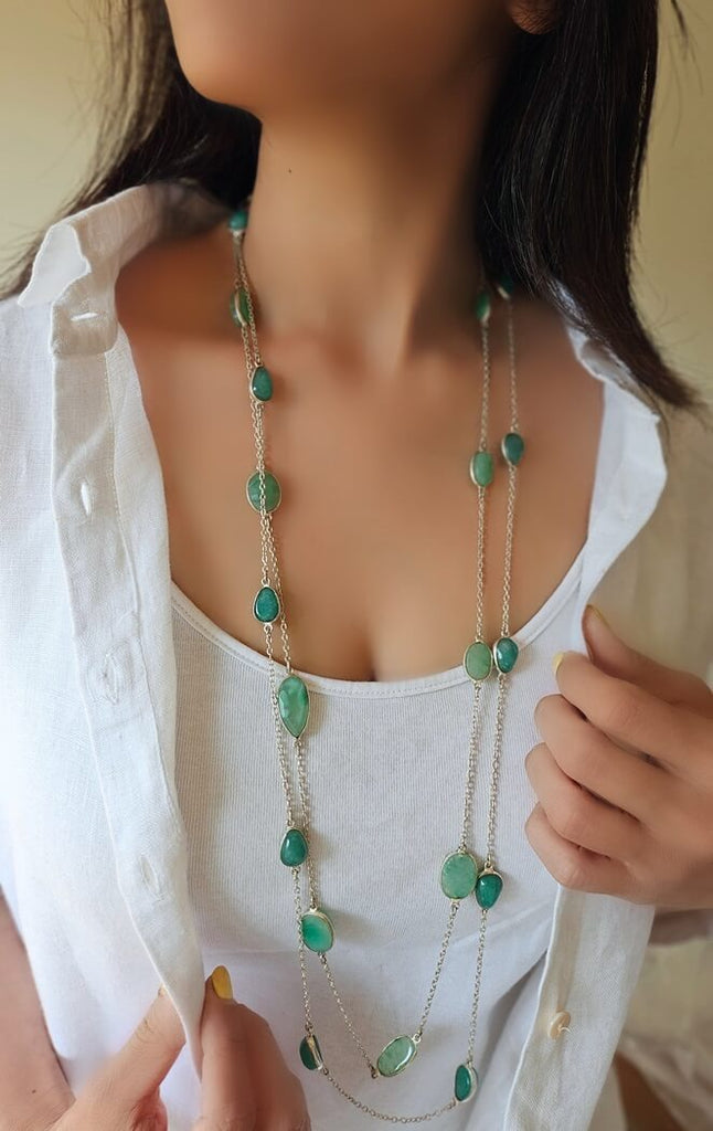 2 in 1 Semi Precious Necklaces