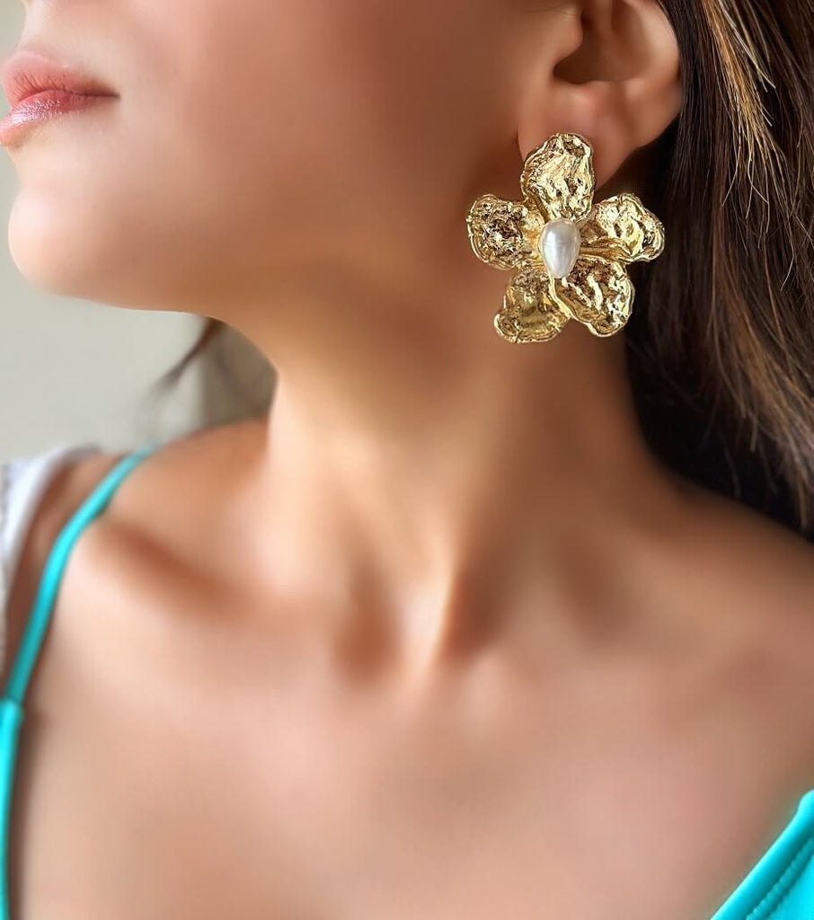 Golden Bloom Studs