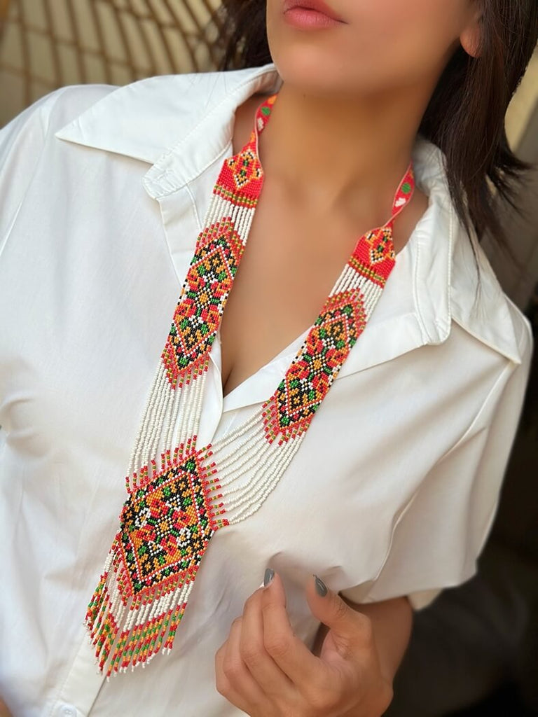 Saffron Song Beaded Necklace