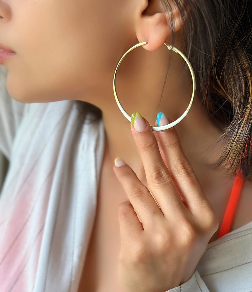 Celestial Halo Hoop Earrings