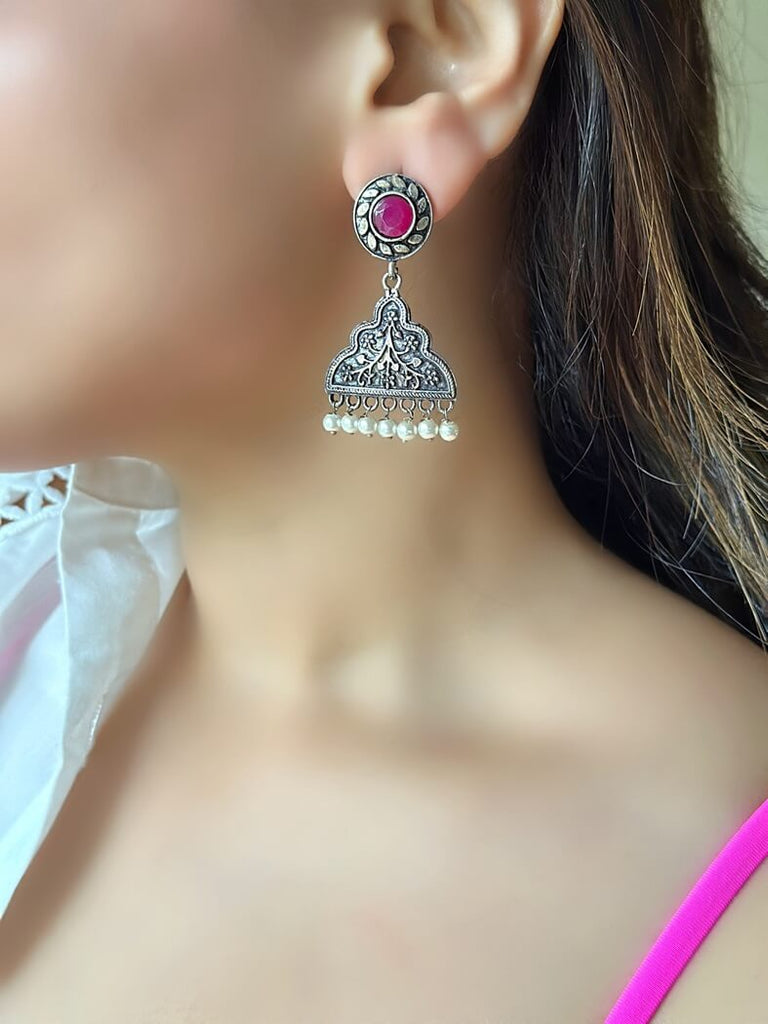 Ruby Jhumka Danglers