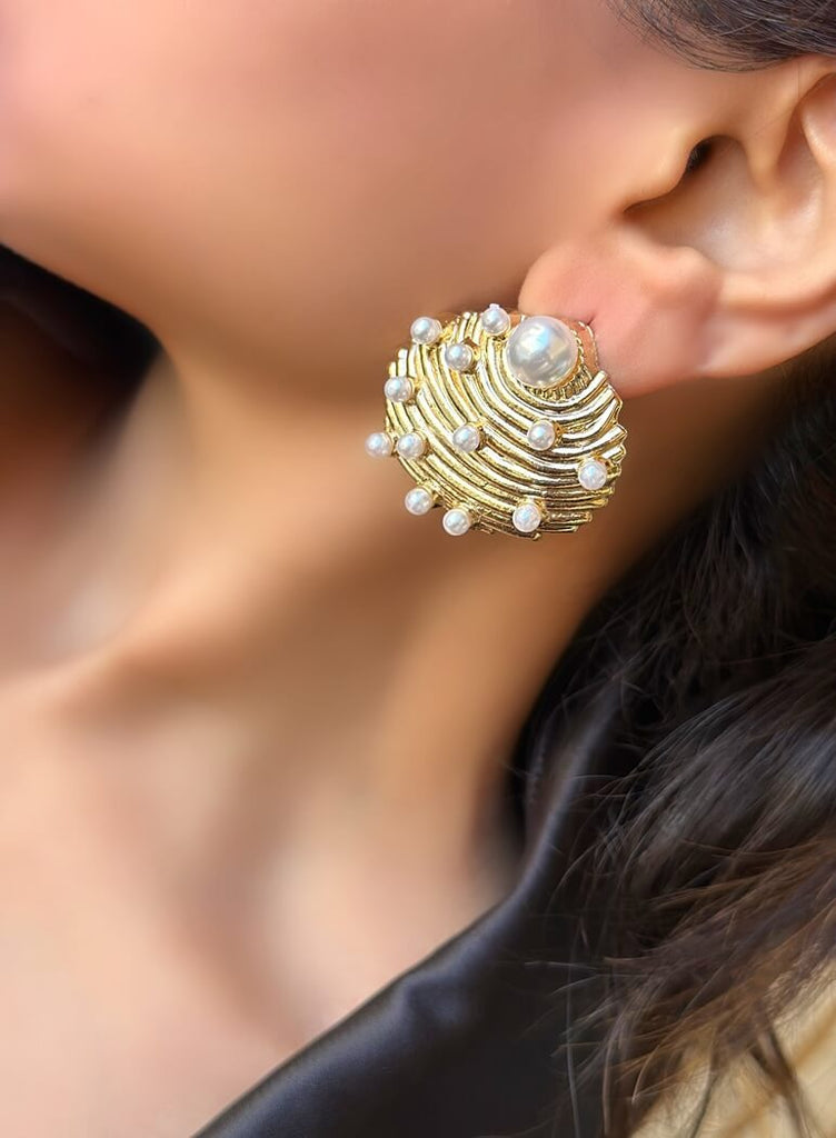 Seashell Oyster Studs