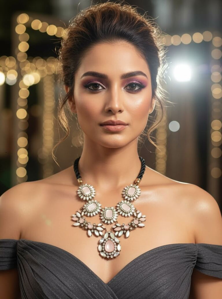 Pastel Bloom Statement Necklace