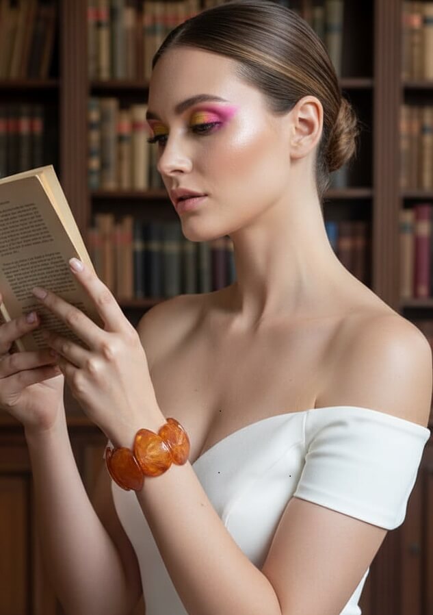 Amber Bloom Petal Bracelet