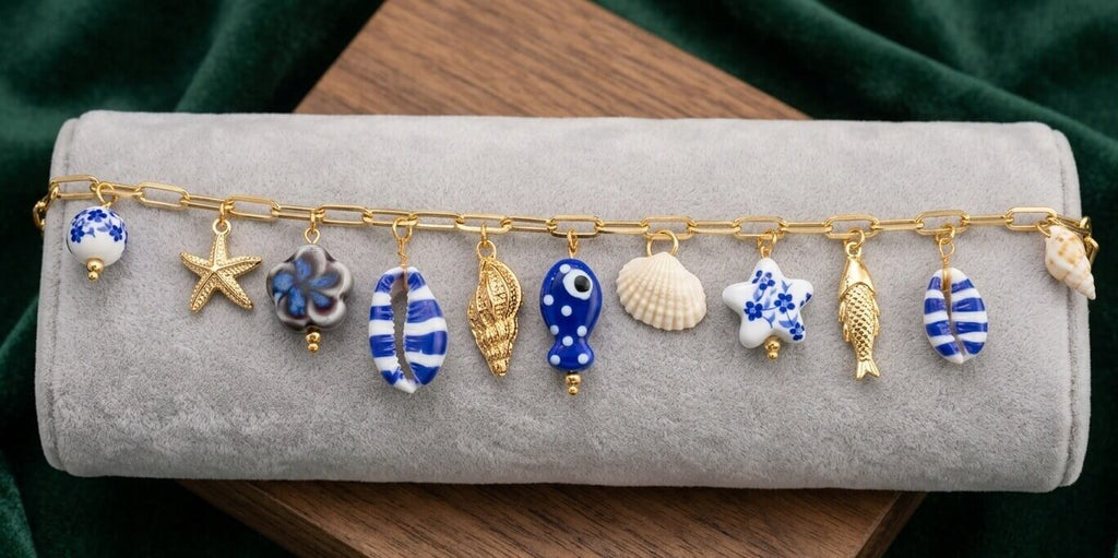 Santorini Shore Charm Bracelet