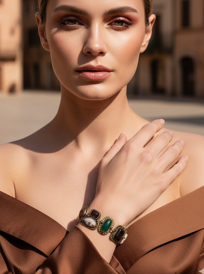 Cosmic Gem Orbit Bracelet
