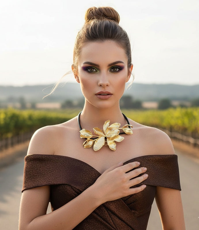 The Golden Vine 2 in one Necklace & Waist Belt