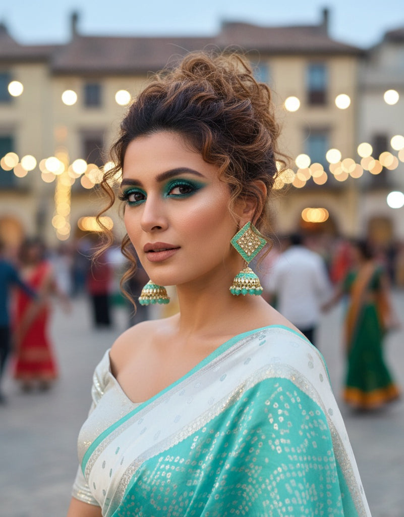 Regal Turquoise Jhumkis