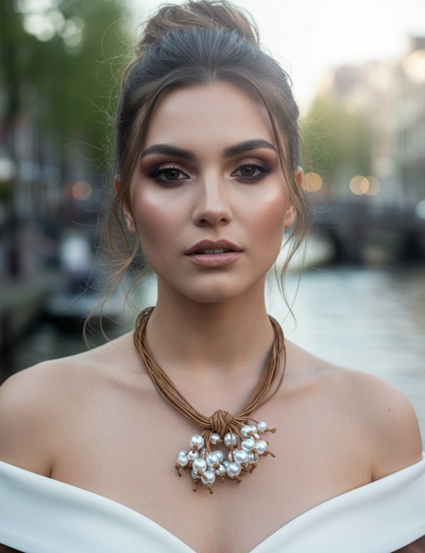 Pearl Pop Tassel Choker