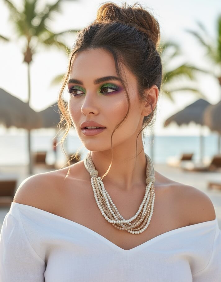 Beaded Crystal Neckhugger