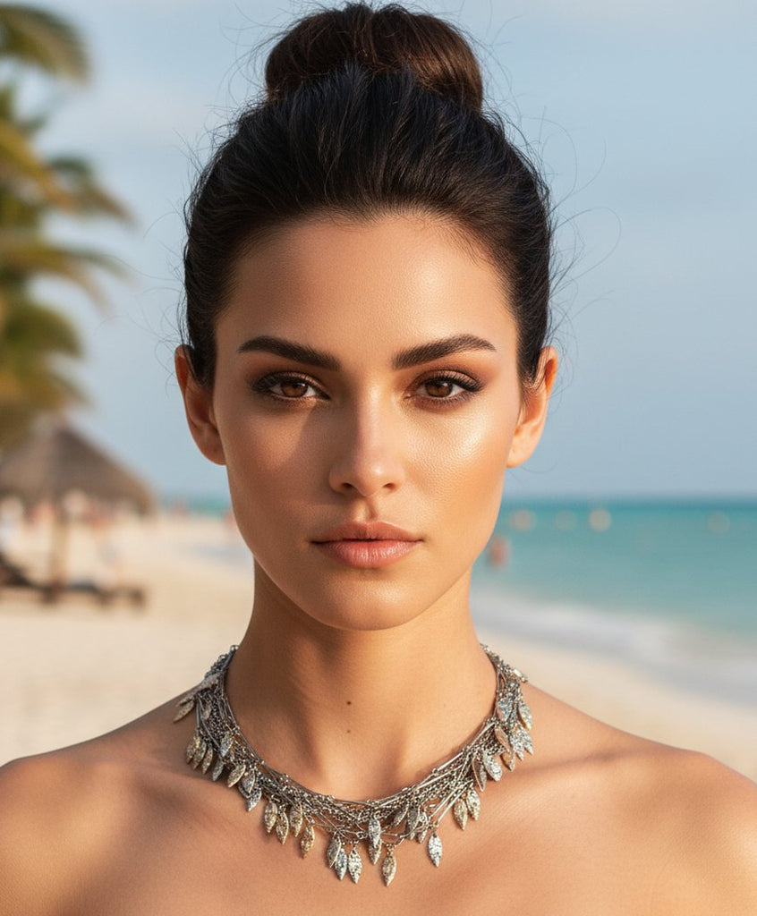 Falling Glitter Statements - Necklace