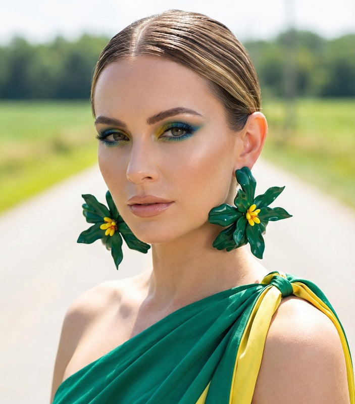 Gemstone Glow Hoops - Plastic