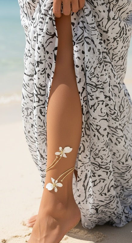The Blossom Barefoot Anklet