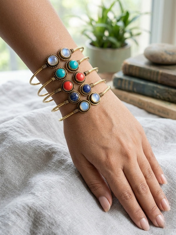 Gemstone Glow Bangles