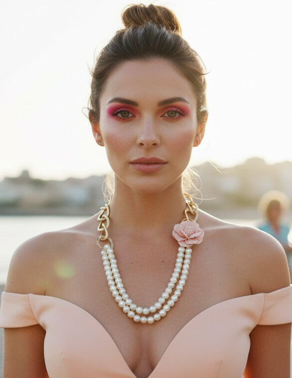 Blush Bloom Chain Drape