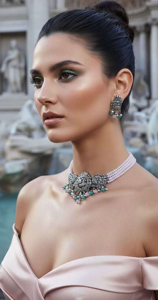 Rosé Garden Choker Set