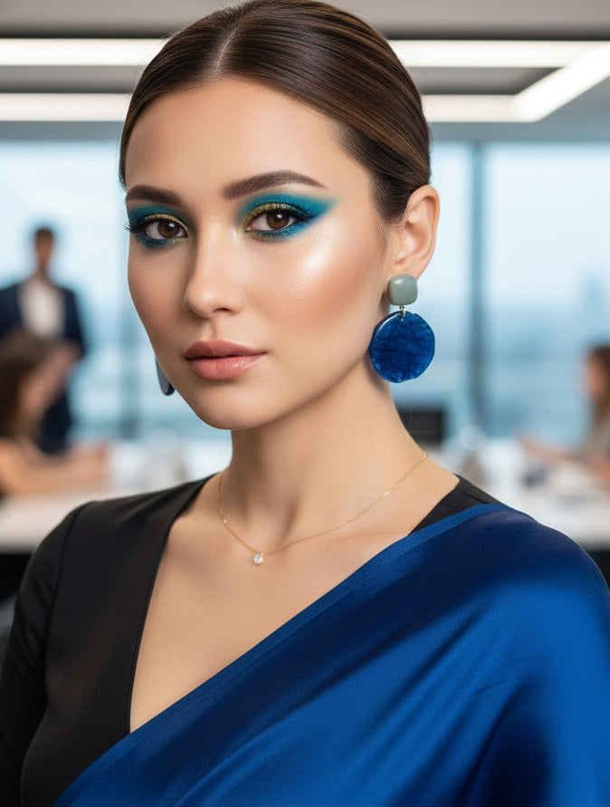 Ocean Swirl Drop Earrings