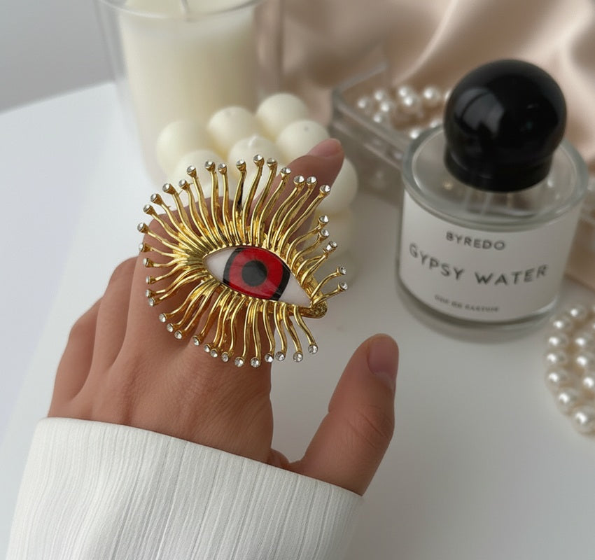 Eye-Pop Stunner Ring - Red