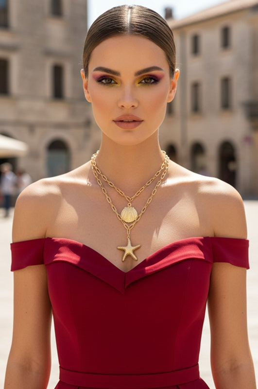 Shore Thing Starfish Layer Necklace