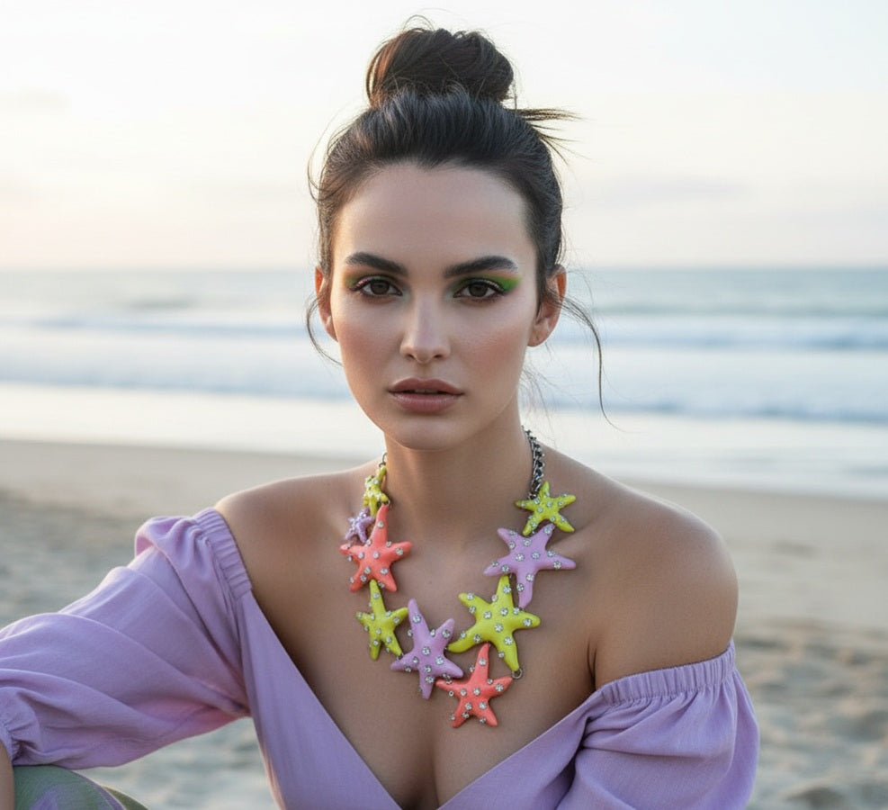 Candy Starfish Collar - Necklace Only