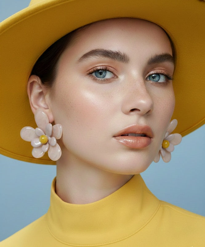 Marshmallow Bloom Studs