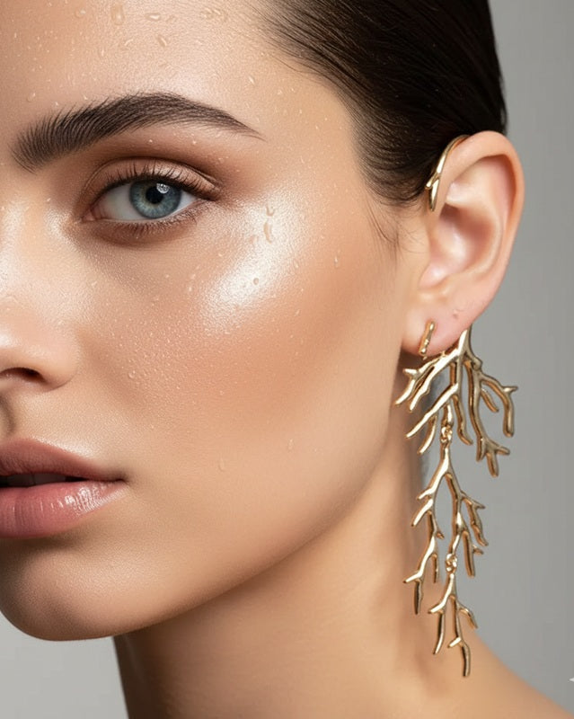 Glow-Branch Climber Earcuff Set